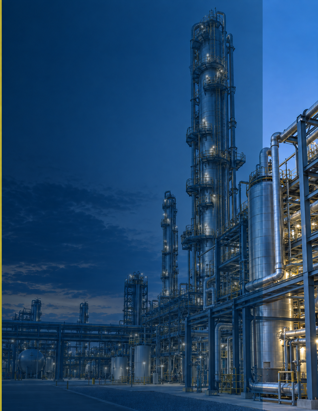 Process towers and industrial piping